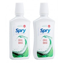 Xlear Spry Dental Defense Oral Rinse Spearmint - 16 fl oz (Pack of 2)