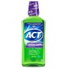 ACT Total Care anticaries fluoruro enjuague bucal menta fresca, botella de 33,8 onzas (paquete de 3)