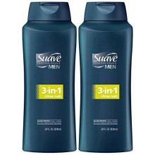 Los hombres de Suave 3-en-1 Champú + Acondicionador + Body Wash - Citrus Rush - 28 oz - 2 pk