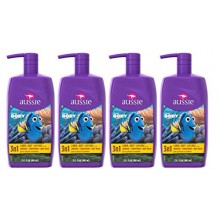 Aussie Dora l'exploratrice Coral Reef Cupcake 3 en 1 Shampooing + Climatiseurs &amp; Body Wash 29.2 Fl Oz (Pack de 4)