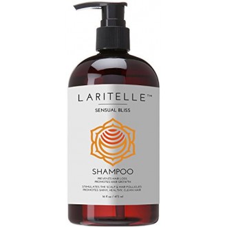 Laritelle Shampooing Bio 16 oz | Perte de cheveux Prévention, Clarifier, Renforcement, folliculostimulante | Huile d'argan,