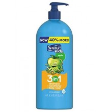 Niños Suave 3 en 1 Champú Acondicionador Body Wash, Bomba, Apple (40 Oz)