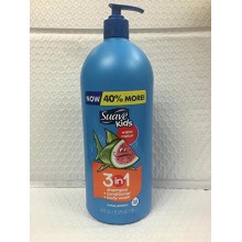 Suave Kids 3 in 1 Shampoo Conditioner Body Wash, Melon Watermelon (40 Oz)