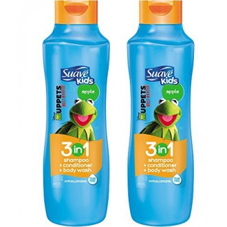 Enfants Suave 3 en 1 shampoing / / Body Wash, Éclabousser d'Apple Toss 22,5 oz, Pack 2