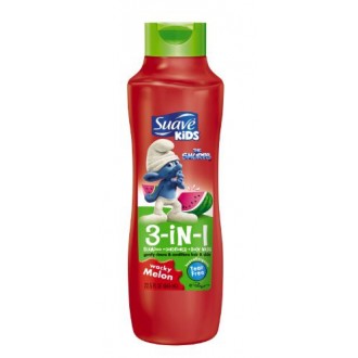 Niños Suave 3 en 1 champú, acondicionador y gel de baño, raro del melón, Botella 22.5Ounce (paquete de 6)