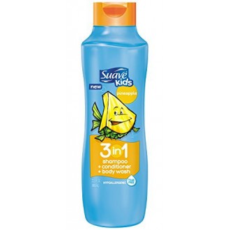 Niños Suave 3 en 1 champú acondicionador y gel, piña, 22.5 onza