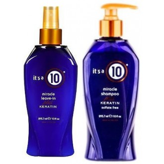 Its A 10 DUO Miracle Leave-In plus Keratin,+Miracle Shampoo Plus Keratin, 10 Ounce !!