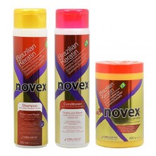 Embelleze Novex kératine brésilienne Shampoo &amp; Conditioner 10,14 oz &amp; Deep cheveux traitement crème 14,1 oz "Set"