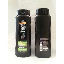 Power Stick 3 en 1 para hombres Champú Acondicionador Body Wash Spring Fresh 18 oz. 50% de bonificación Más (paquete de 2)