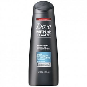 Dove Men + Care 2 en 1 champú y acondicionador, contra la caspa de 12 onzas