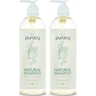 Puracy Natural Shampoo - Libre de Sulfatos - LAS MEJORES diario limpiador para el cabello - Ingredientes clínicamente superior -