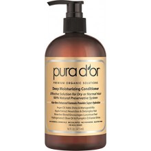 PURA D'OR Deep Moisturizing Premium Organic Argan Oil & Aloe Vera Conditioner, 16 Fluid Ounce