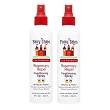 CUENTOS Romero repeler piojos Prevención enjuague acondicionado spray 8 oz, paquete de 2