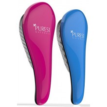 Más puras Naturals original Detangling sistema de cepillo de pelo - Mejor Detangler mojado peine ducha para hombres, mujeres, mu