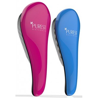 Purest Naturals Original Detangling Hair Brush Set - Best Detangler Wet Shower Comb For Women, Men, Girls & Boys - Detangles