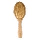 Elfina Portable Paddle Brush, 100% bambou naturel démêlant Brosse à cheveux pour Scalp Massage, 2 tailles disponibles --- L