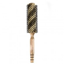 ELFINA Boar Bristle Hair Brush, Round Comb for Curling and Styling, 2 Sizes Available---L