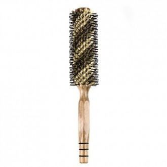 Elfina Boar Bristle Hair Brush, Peigne ronde pour le curling et Styling, 2 tailles disponibles --- L