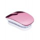 ikoo colección de bolsillo metálico - desenredar cepillo - cerdas blanco (rosa)