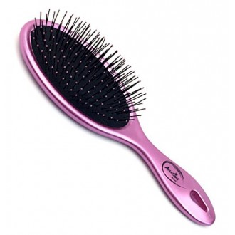 Beauticom Amazing Hair Professional Detangling Hair Comb & Brush For Women, Girls, Men & Boy (Metallic Pink Color)