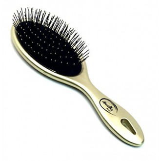 Beauticom Incroyable démêlant Wet &amp; Dry Hair Brush Flexible SOIES Aucune douleur Non Tangle Detangle Peigne (Gold Metallic C