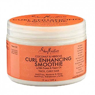 SheaMoisture coco y Hibiscus Curl Enhancing Batido de frutas, de 12 onzas